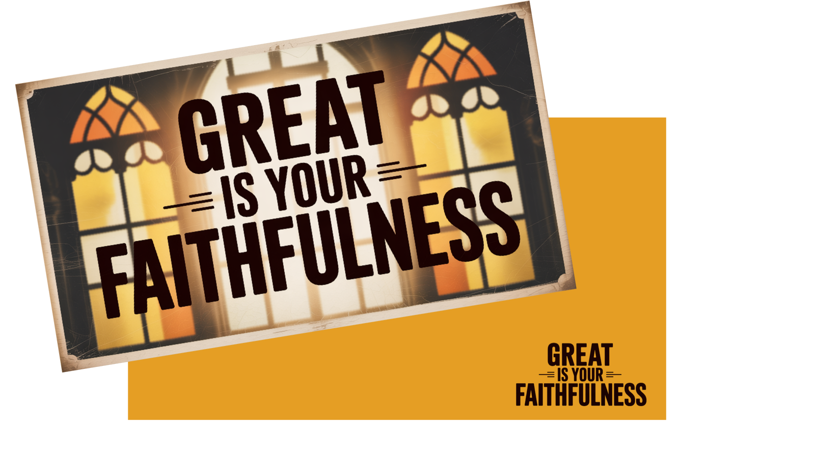 Lower Thirds Graphics Examples - Great Is Your Faithfulness
