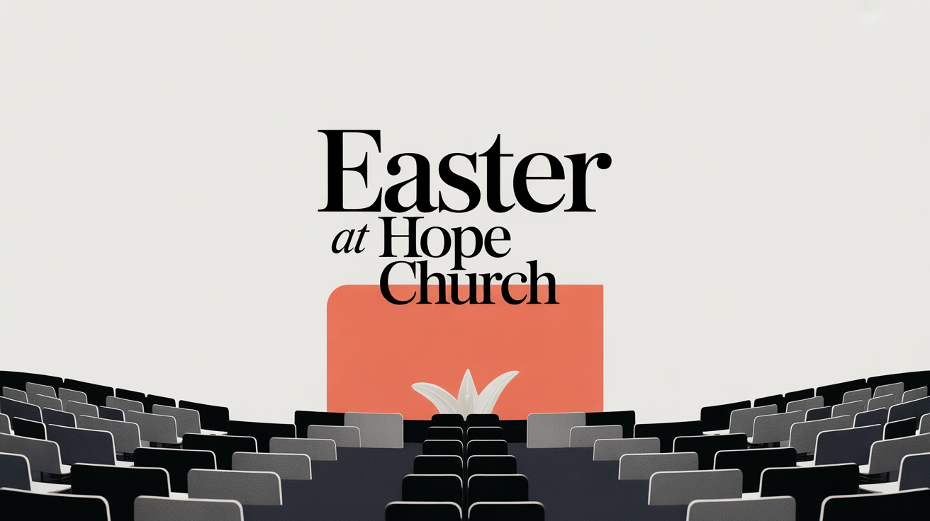Easter at Hope Church - Social Media Graphics Example